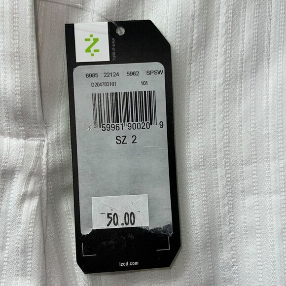 Izod Performx Basix Womens Cargo Shorts Size 2 Stretch Cool-FX Performance White - Picture 8 of 11